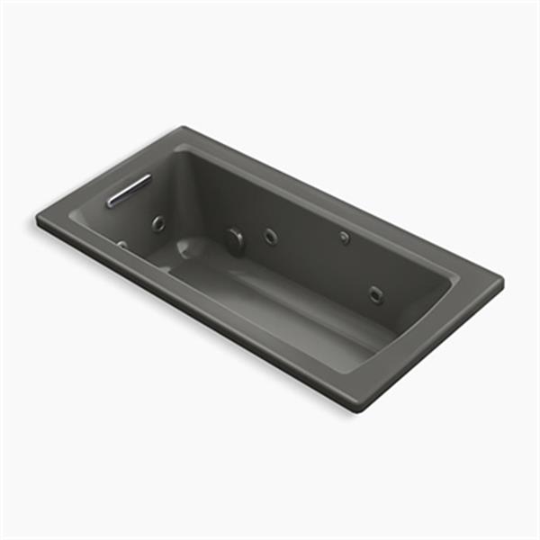 RiverBath Quadrangle 3.83 ft. Whirlpool Tub with Heater and Center Drain in White RiverBath Quadrangle 3.83 ft. Whirlpool Tub with Heater and Center Drain in White