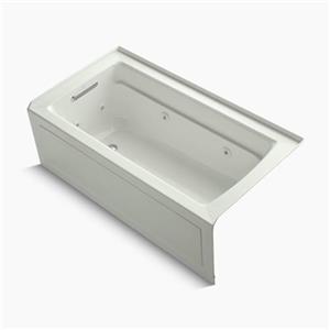 KOHLER 60-in x 32-in Alcove Whirlpool with Integral Apron, Tile Flange and Drain