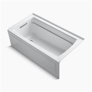 Kohler Archer 60-in x 32-in Alcove bath with Bask Heated Surface