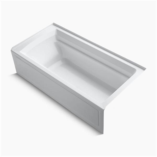 KOHLER 72-in x 36-in Alcove Bath with Integral Apron and Drain