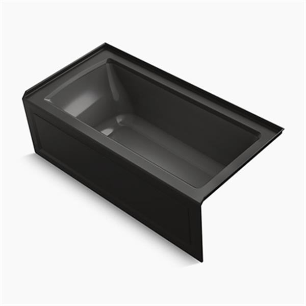 KOHLER 60-in x 30-in Alcove Bath with Integral Apron, Tile Flange and Drain