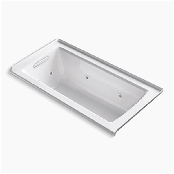 KOHLER 60-in x 30-in Alcove Whirlpool with Integral Flange and Drain