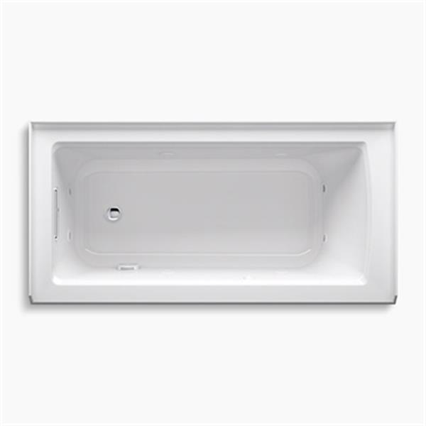 KOHLER 60-in x 30-in Alcove Whirlpool with Integral Flange and Drain