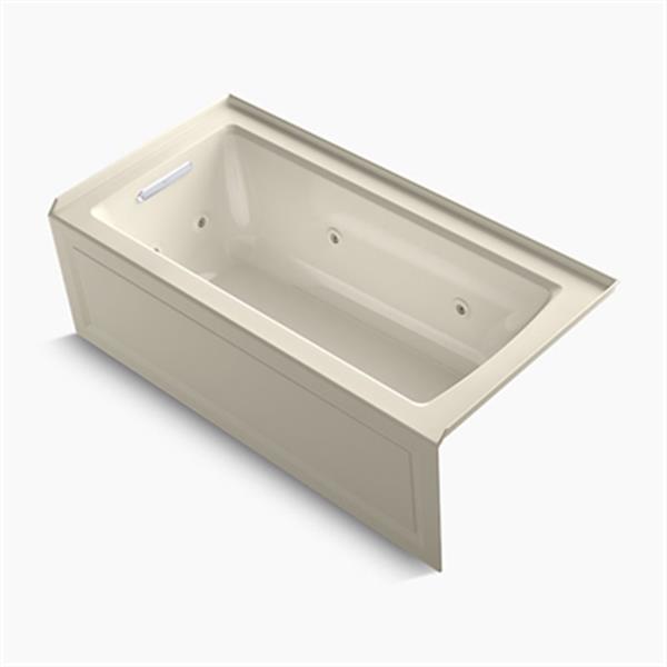 KOHLER 60-in x 30-in Alcove Whirlpool with Integral Flange and Drain