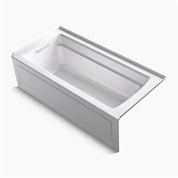 KOHLER ExoCrylic 66-in x 32-in Three-Side Integral Flange Bath