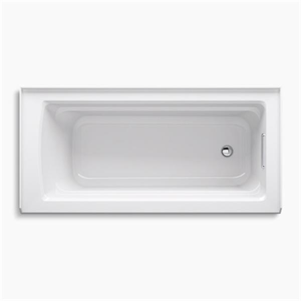 KOHLER ExoCrylic 66-in x 32-in Three-Side Integral Flange Bath