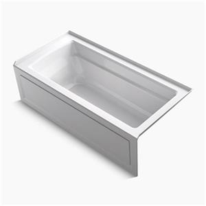 KOHLER ExoCrylic 66-in x 32-in Three-Side Integral Flange Bath