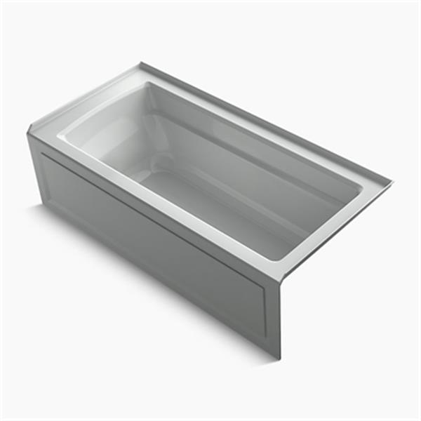 KOHLER ExoCrylic 66-in x 32-in Three-Side Integral Flange Bath