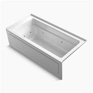 KOHLER 66-in x 32-in Integral Apron Whirlpool with Tile Flange