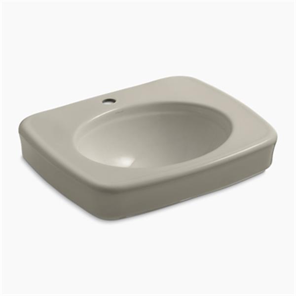 Kohler Bancroft 24 In X 8 72 In Sandbar China Fire Clay Sink With