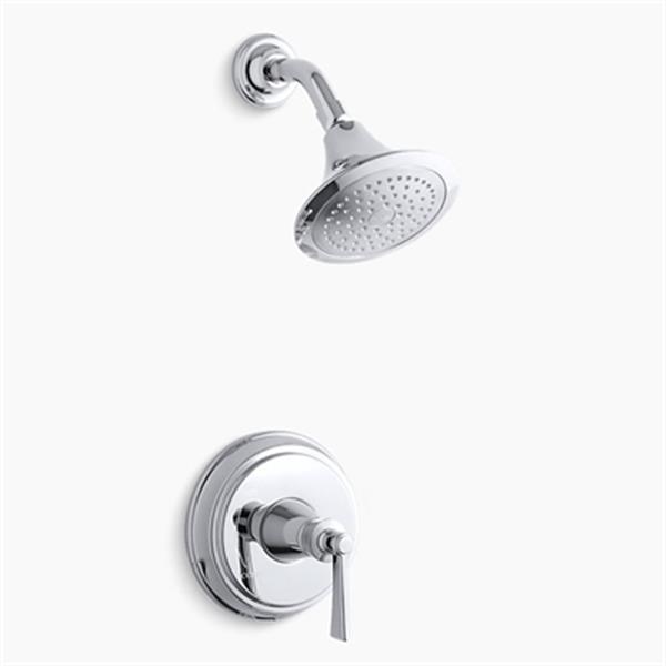 KOHLER Archer Polished Chrome Shower Trim Set with Lever Handle