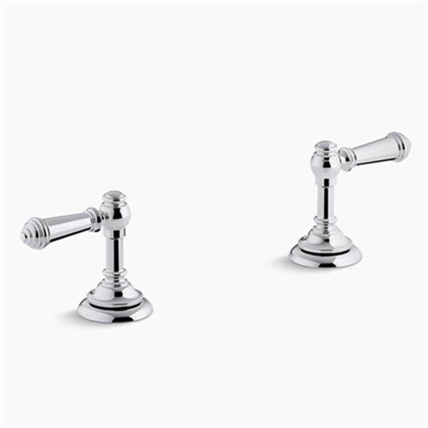 KOHLER Artifacts Polished Chrome Deck-Mount Bath Prong Handle Trims