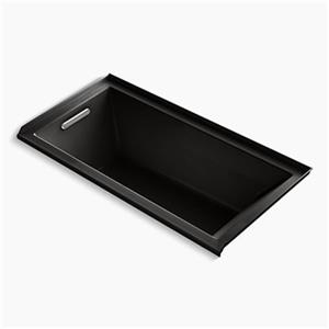 KOHLER 60-in x 30-in Alcove Bath with Bask Heated Surface with Integral Flange