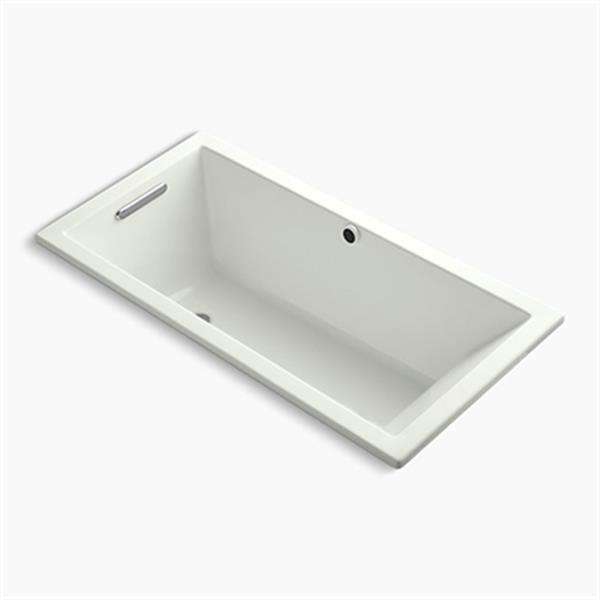 KOHLER 60-in x 30-in Drop-in Bath with Bask Heated Surface and End Drain
