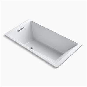 KOHLER 66-in x 36-in Drop-in Bath with End Drain