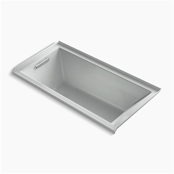 KOHLER 60-in x 30-in Alcove VibrAcoustic Bath with Bask Heated Surface and Integral Flange