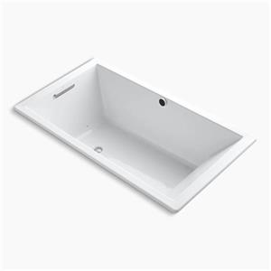 Baignoire encastrable avec jets d'air KOHLER. 66" x 36", blanc