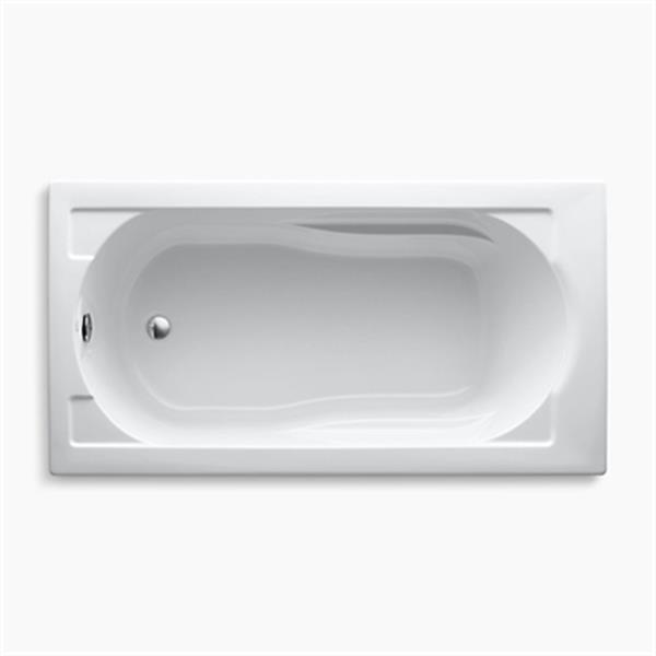 KOHLER 60-in x 32-in Drop-in Bath with Reversible Drain