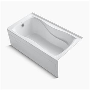 KOHLER 60-in x 32-in Alcove Bath with Integral Apron and Tile Flange