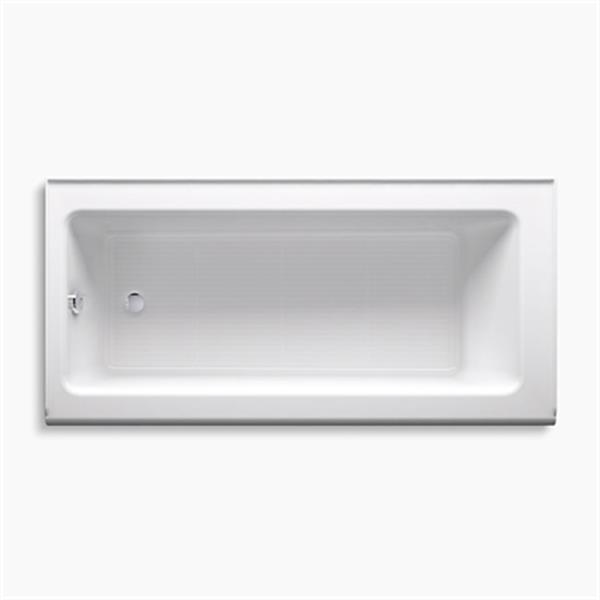 KOHLER 66-in x 32-in Alcove Bath with Integral Apron