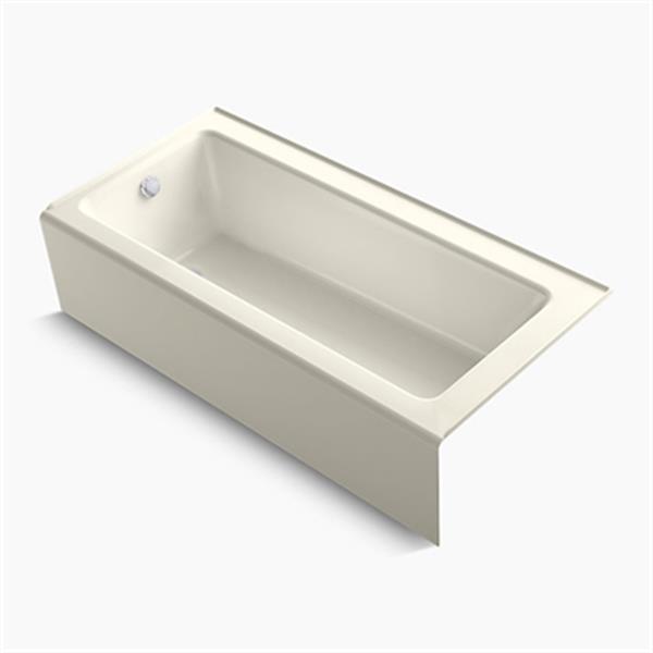 KOHLER 66-in x 32-in Alcove Bath with Integral Apron