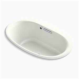 KOHLER 60-in x 36-in Oval Drop-in Bath with Bask Heated Surface
