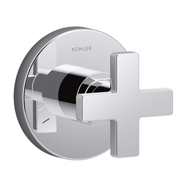 KOHLER Composed Polished Chrome Transfer Valve Trim with Single Handle