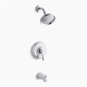 KOHLER Fairfax Polished Chrome Rite-Temp Pressure Balancing Bath and Shower Faucet Trim