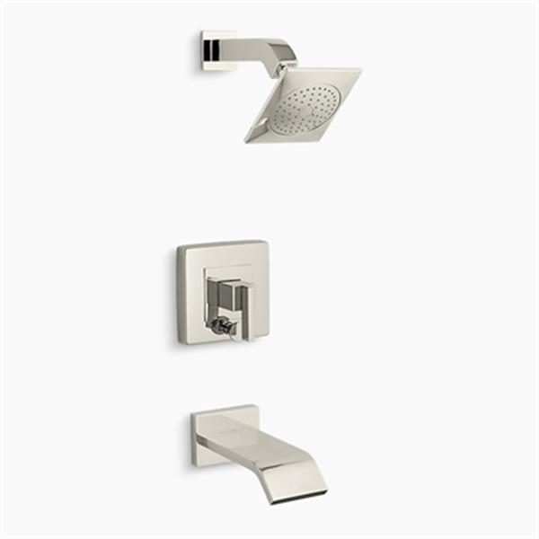 KOHLER Loure Vibrant Polished Nickel RiteTemp Bath and Shower Valve
