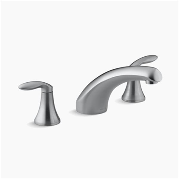 Kohler Coralais 8 In Brushed Chrome Deck Mount Bath Faucet Trim