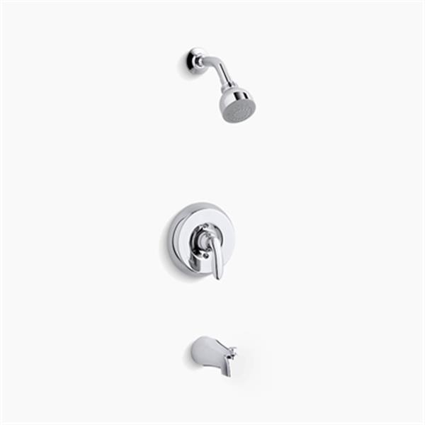 KOHLER Coralais Polished Chrome Chrome Bath and Shower Trim Set with 1.5GPM Showerhead