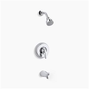 KOHLER Coralais Polished Chrome Chrome Bath and Shower Trim Set with 1.5GPM Showerhead