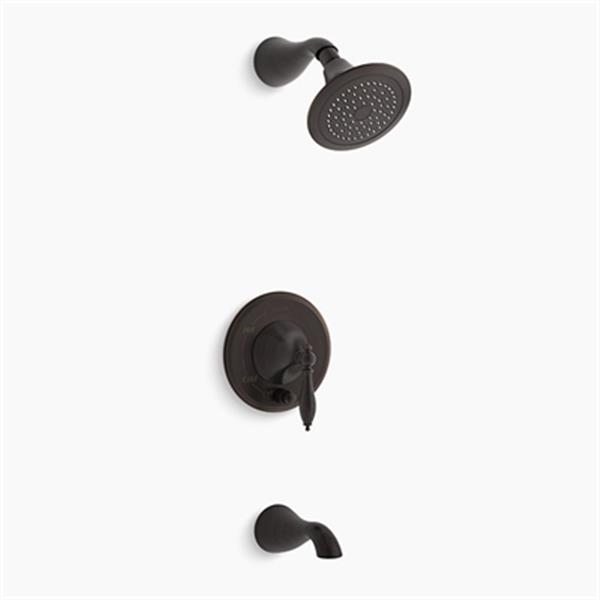 KOHLER Finial Oil Rubbed Bronze RiteTemp PressureBalancing Bath and