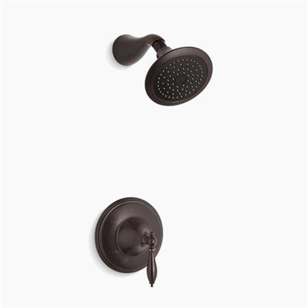 KOHLER Finial Oil Rubbed Bronze Traditional RiteTemp PressureBalancing Shower Faucet Trim with