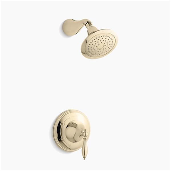 KOHLER Finial Vibrant French Gold Traditional RiteTemp Pressure