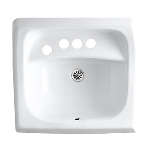 KOHLER Kingston 21.25in White WallMount/Concealed Arm Carrier