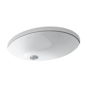 KOHLER Caxton 21.25-in White China Fire Clay Under Counter Sink