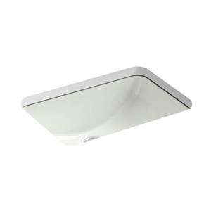 KOHLER Ladena 20.88-in Off White China Fire Clay Rectangular Under Counter Sink