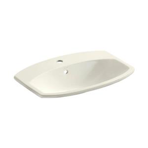 KOHLER Cimmarron 23-in Biscuit China Fire Clay Self Rimming Sink