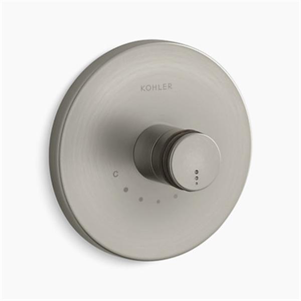 KOHLER MasterShower Vibrant Brushed Nickel Thermostatic Valve Trim