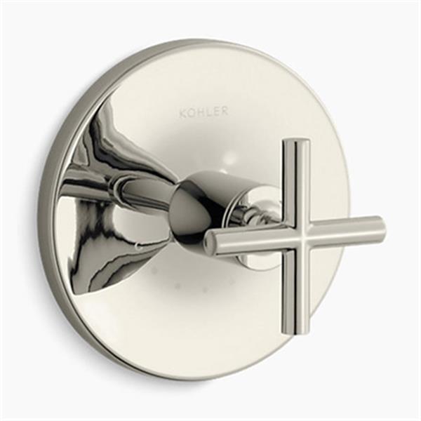 KOHLER Purist Vibrant Polished Nickel Cross Handle Thermostatic Valve