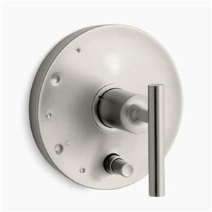 KOHLER Purist Vibrant Brushed Nickel Rite-Temp Pressure Balancing Valve Trim