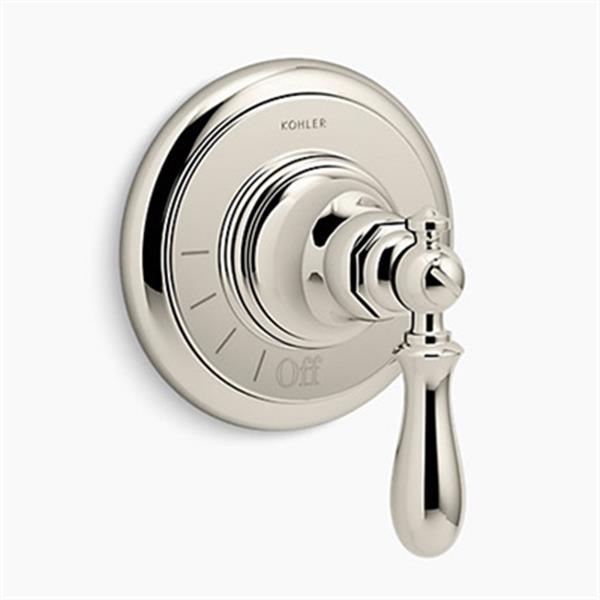 KOHLER Artifacts Vibrant Polished Nickel Volume Control Valve Trim
