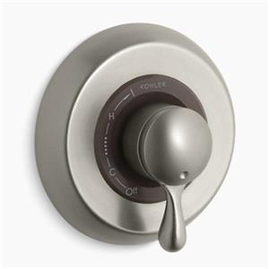 KOHLER MasterShower Vibrant Brushed Nickel Rite-Temp Valve Trim with Lever Handle