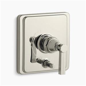 KOHLER Pinstripe Vibrant Polished Nickel Rite-Temp Pressure-Balancing Valve Trim