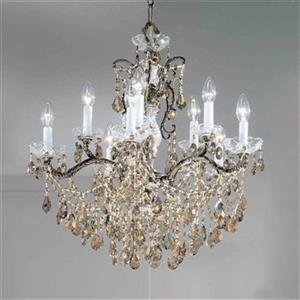 Classic Lighting Madrid Collection Roman Bronze Swarovski Spectra 2-Light Wall Sconce