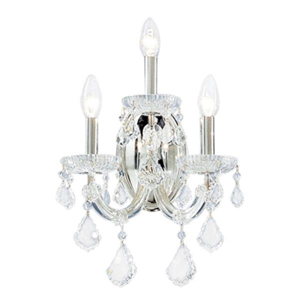 Classic Lighting Maria Theresa Collection Chrome Crystalique Wall ...