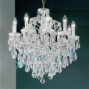 Classic Lighting Maria Theresa 25-in Chrome 10-Light Chandelier
