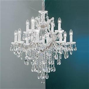 Classic Lighting Maria Theresa 32-in Chrome 13-Light Chandelier