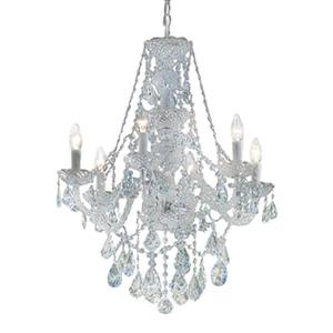 Classic Lighting Monticello 28-in 24k Gold Plate GP C 6-Light Chandelier